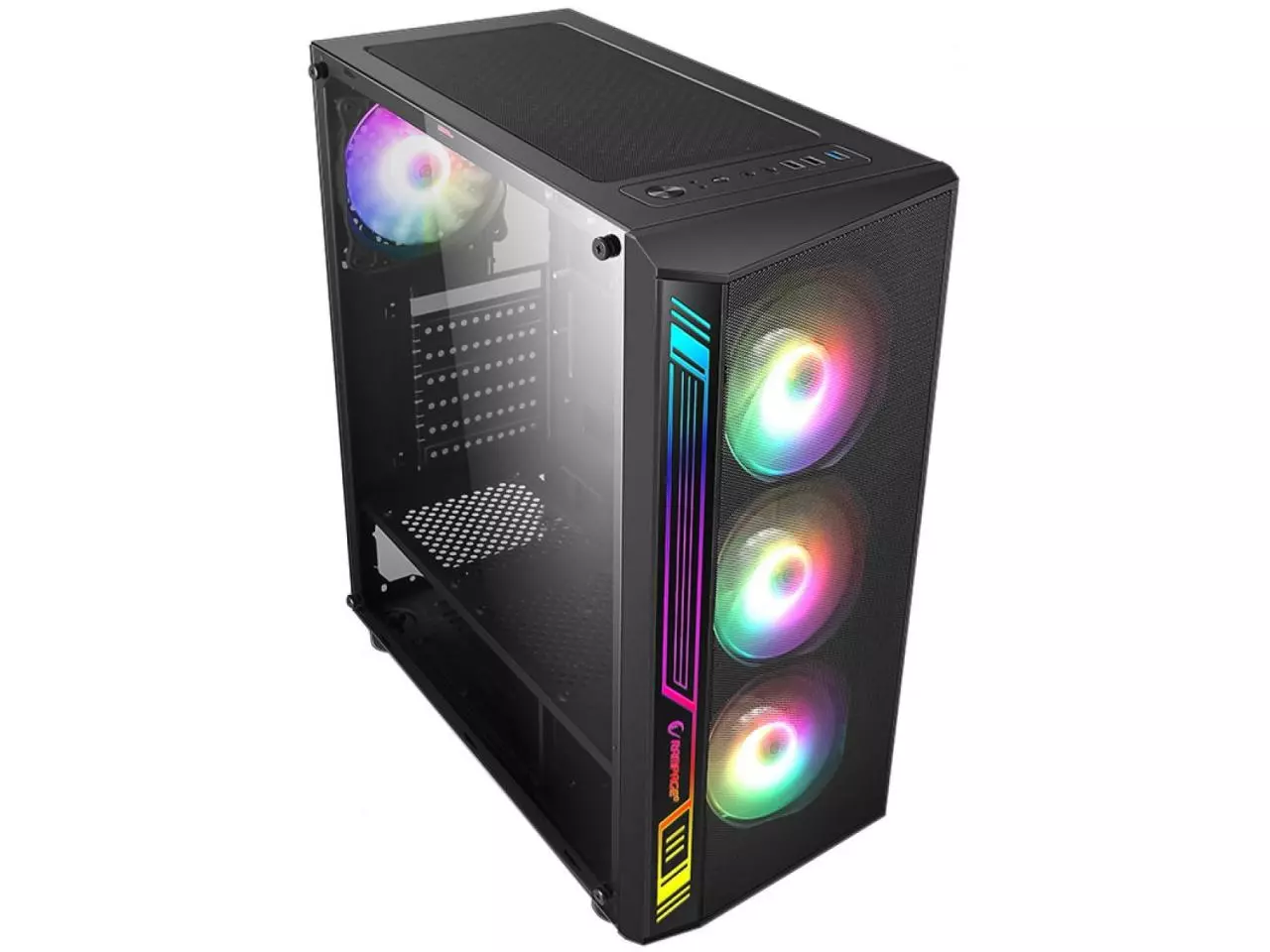 Gabinete Gamer Liketec Dex Rgb Lateral Em Vidro Temperado Mid Tower