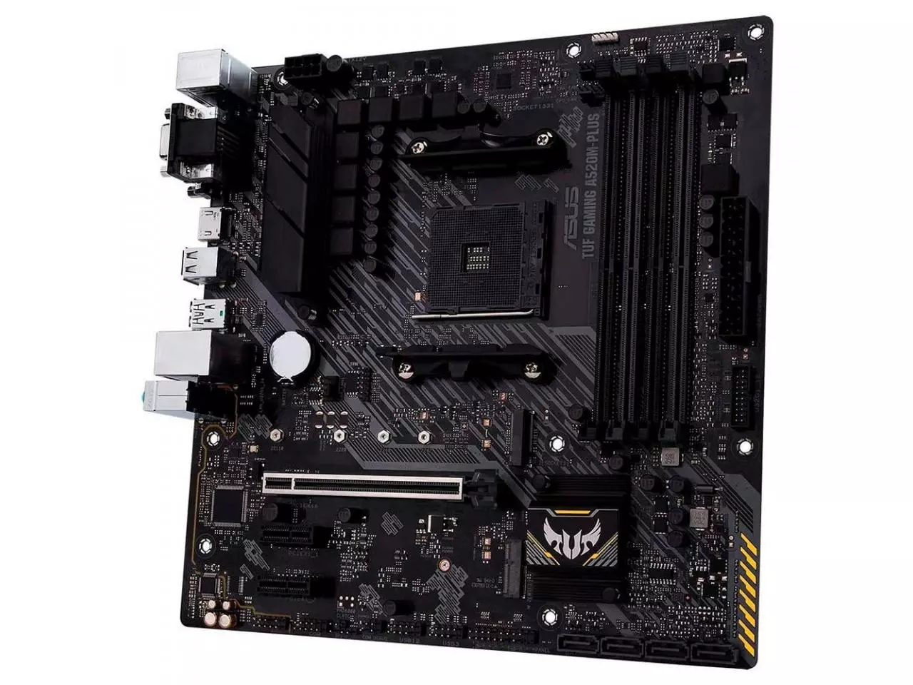 Placa Mãe ASUS TUF GAMING A520M PLUS Socket AM4 AMD A520 M 2