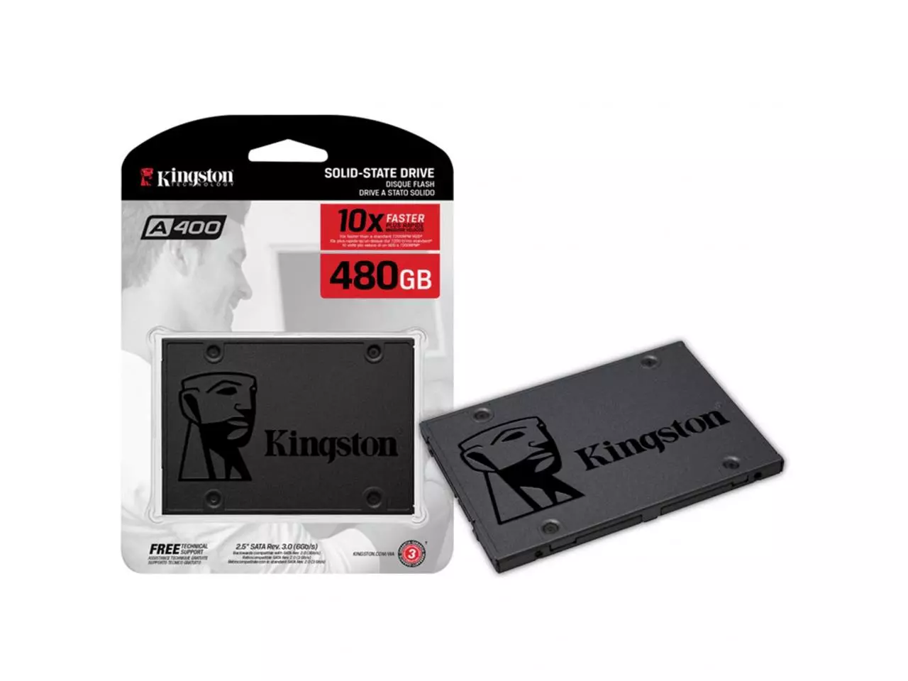 SSD Kingston SSDNow A400 Series 480GB SATA 2,5" SA400S37/480G — HARDSTORE - Loja de e PC Gamer em Porto Alegre e Caxias do
