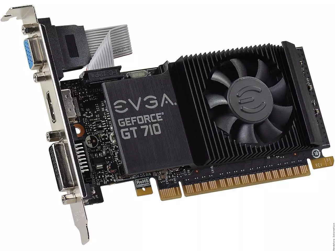 Placa de Vídeo Nvidia GeForce GT 710 2GB DDR3 PCI-Ex com HDMI - RIKATECH