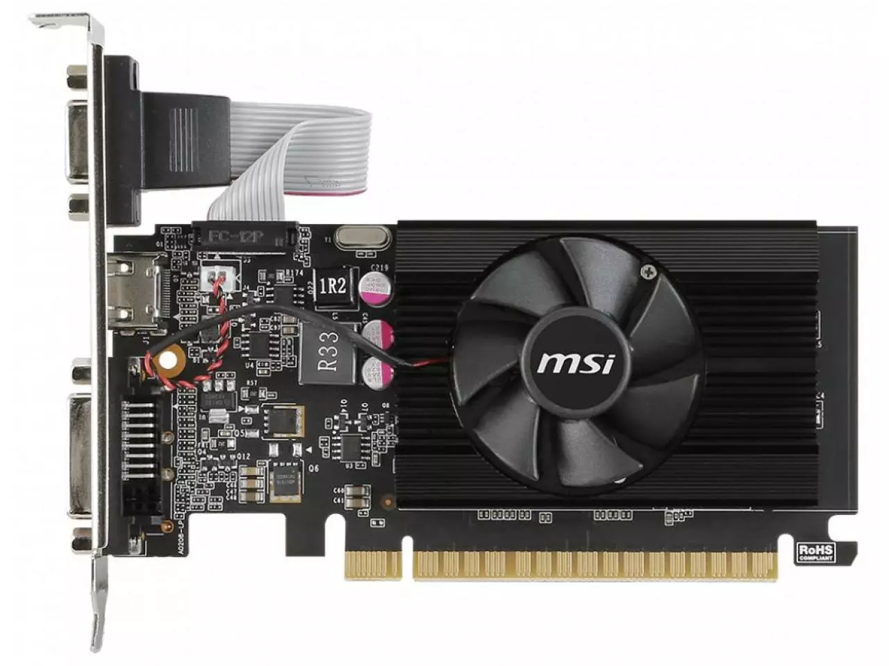 Placa De Vídeo Msi Geforce Gt 710 Lowprofile 2gb Ddr3 64 Bit Pci E 20 X16 — Hardstore