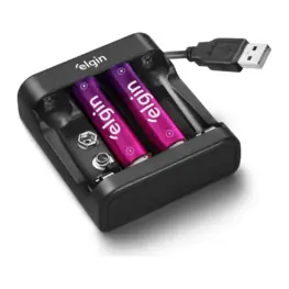 Carregador de Pilhas AA/AAA e Bateria 9V USB Bivolt - Elgin
