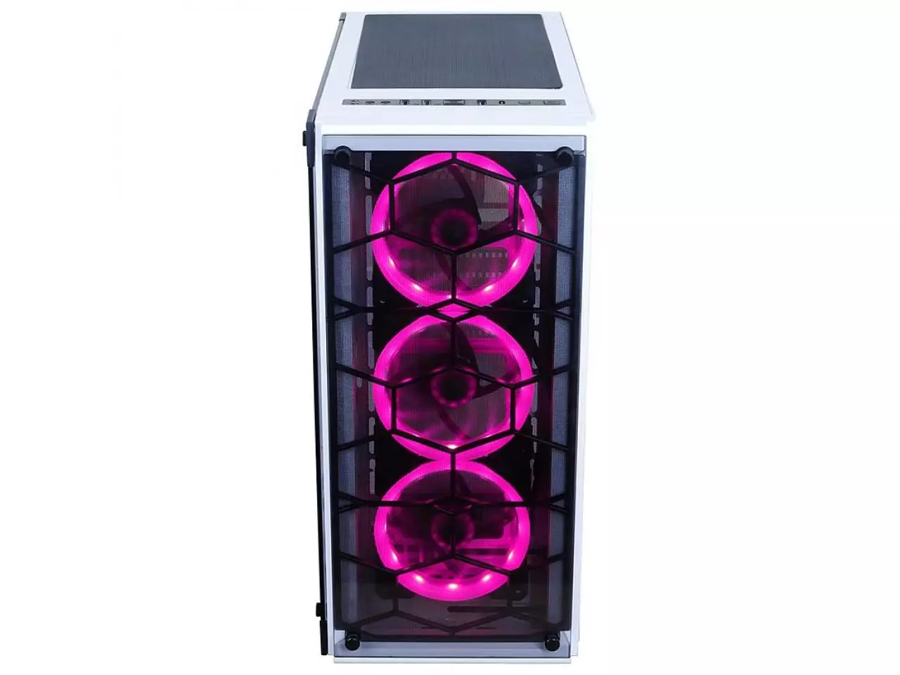 Gabinete Redragon Wheel Jack White Lateral E Frontal Em Vidro Temperado Mid Tower White