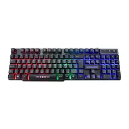 Teclado K-Mex Gamer KM52 LED USB Preto