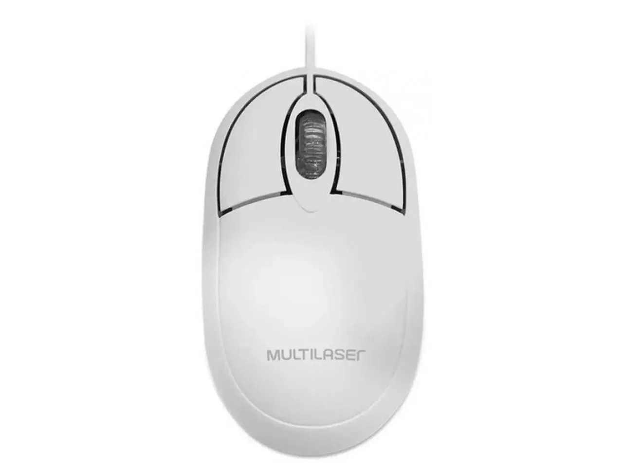 Mouse Multilaser Classic Box MO299 1200dpi USB Branco