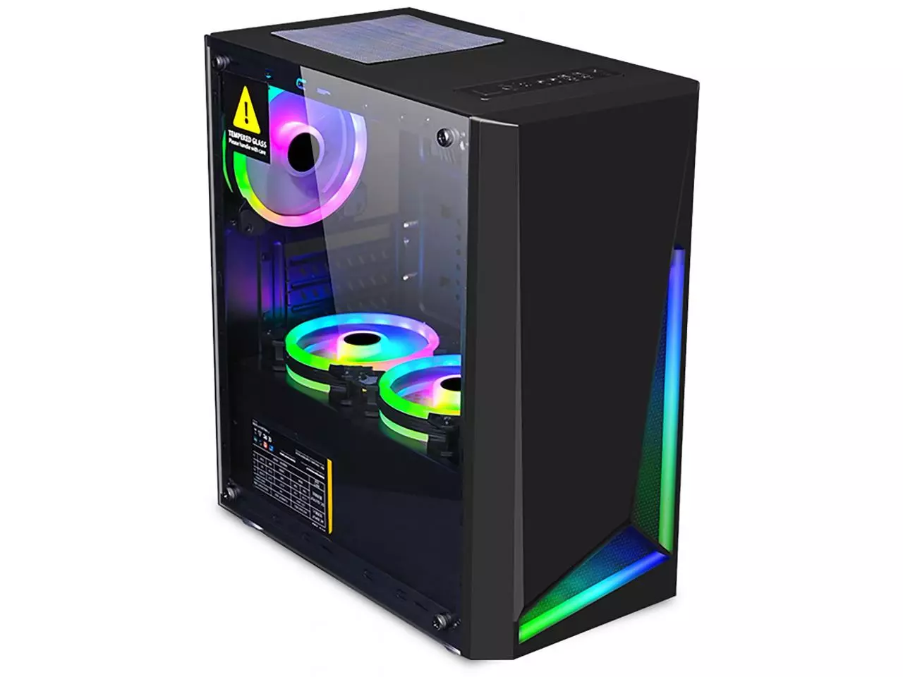 Gabinete Pc Gamer Pcyes Tank Atx Vidro S/fonte Azul TANPAAZ3FCVT em  Promoção na Americanas