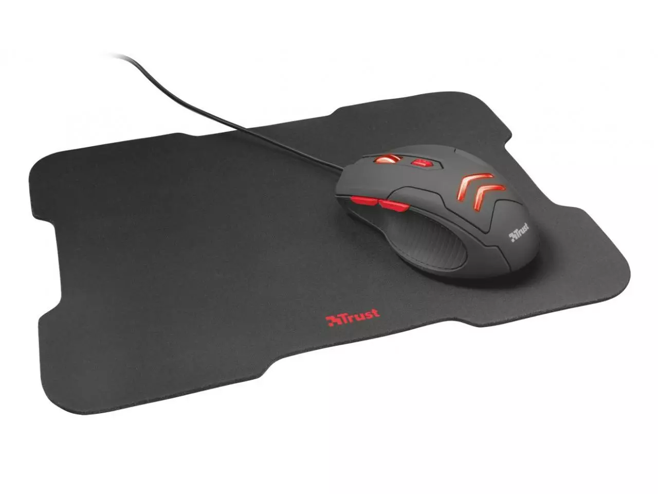 Kit Gamer Trust Ziva Combo - Mouse LED 3000dpi + Mousepad - 21963