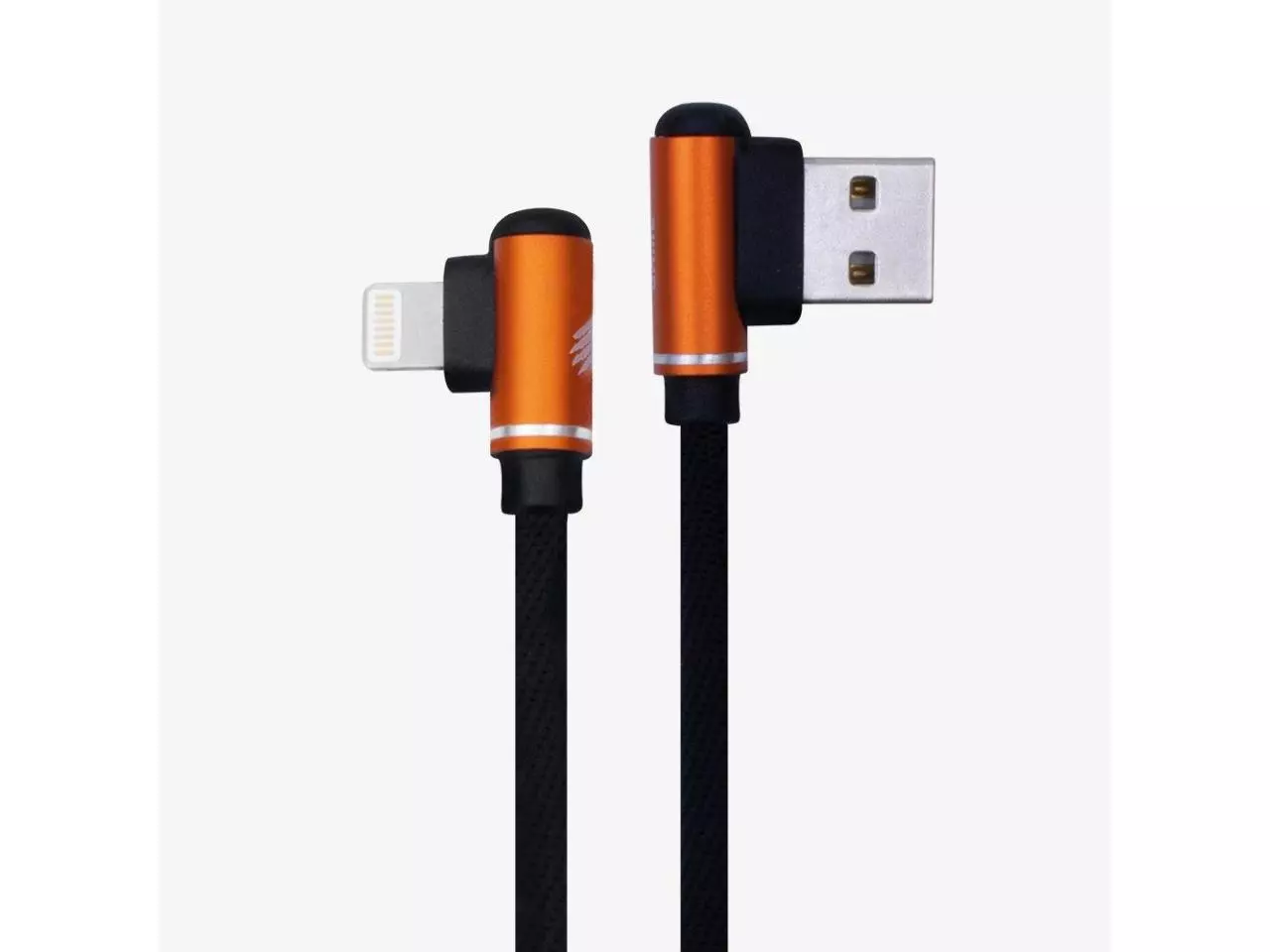 Cabo USB x Lightning para iPhone, LASH 90°, 1 metro, Preto - OEX