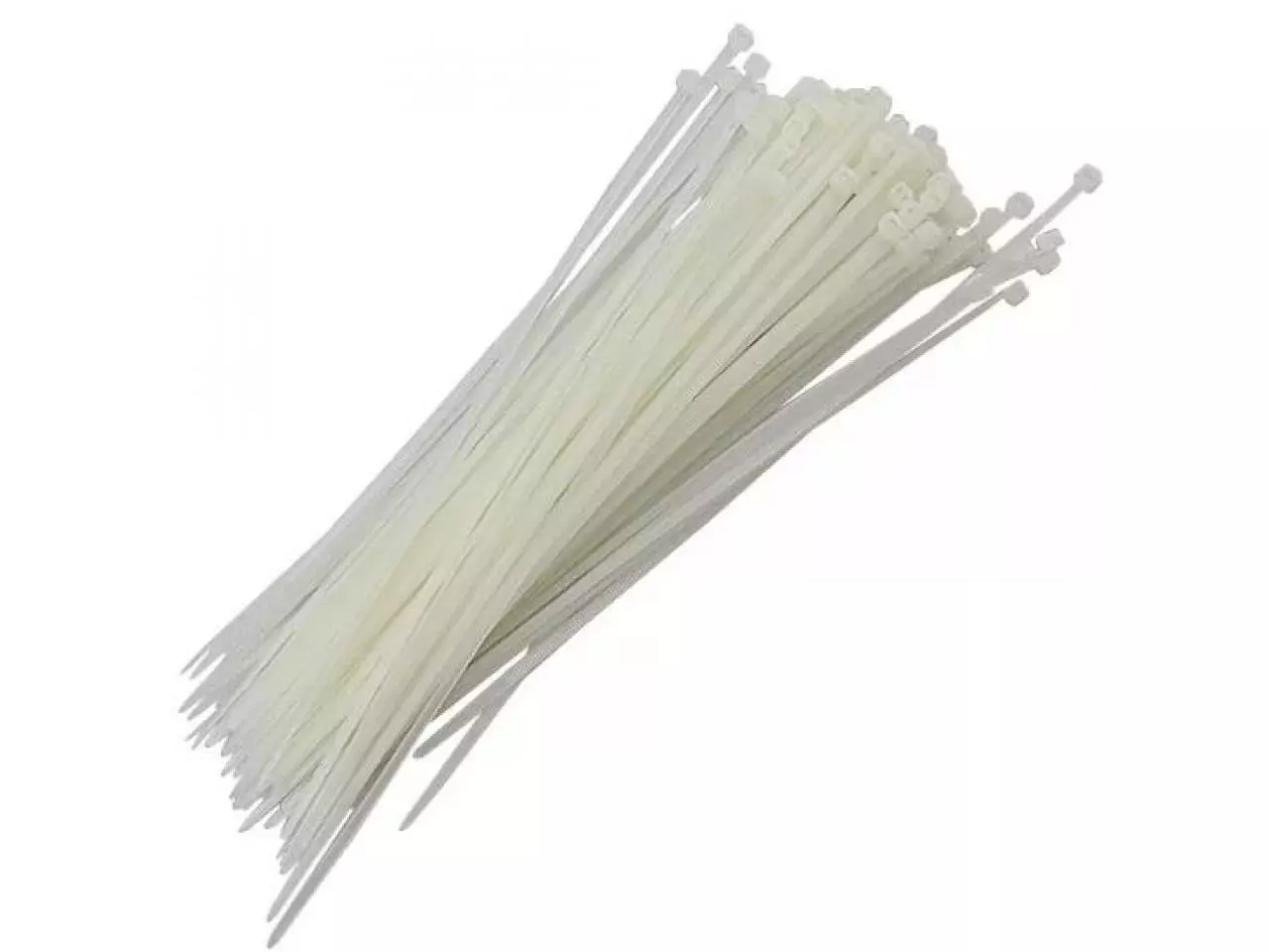 Abraçadeira de Nylon 100 Unidades Branca 250x3,6mm