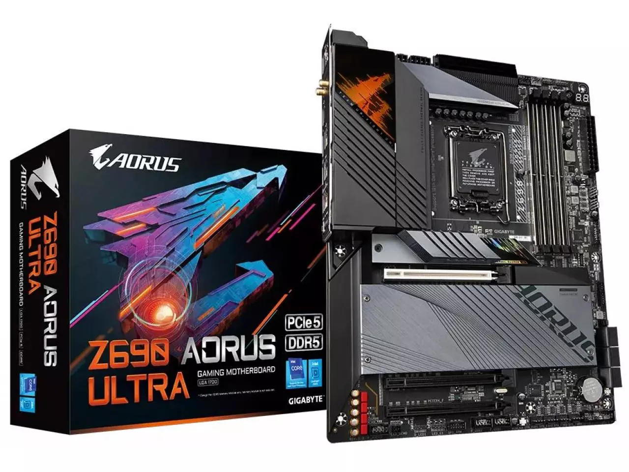 Placa Mãe Gigabyte Z690 Aorus Ultra (LGA 1700/Intel Z690/M.2/DDR5/Wi-Fi 6 802.11ax)