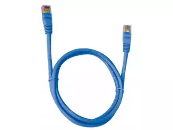 Cabo de Rede RJ-45 CAT5e 1,5m Azul - Pluscable