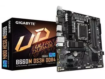 Placa Mãe Gigabyte B660M DS3H DDR4 (LGA 1700/Intel B660/M.2)