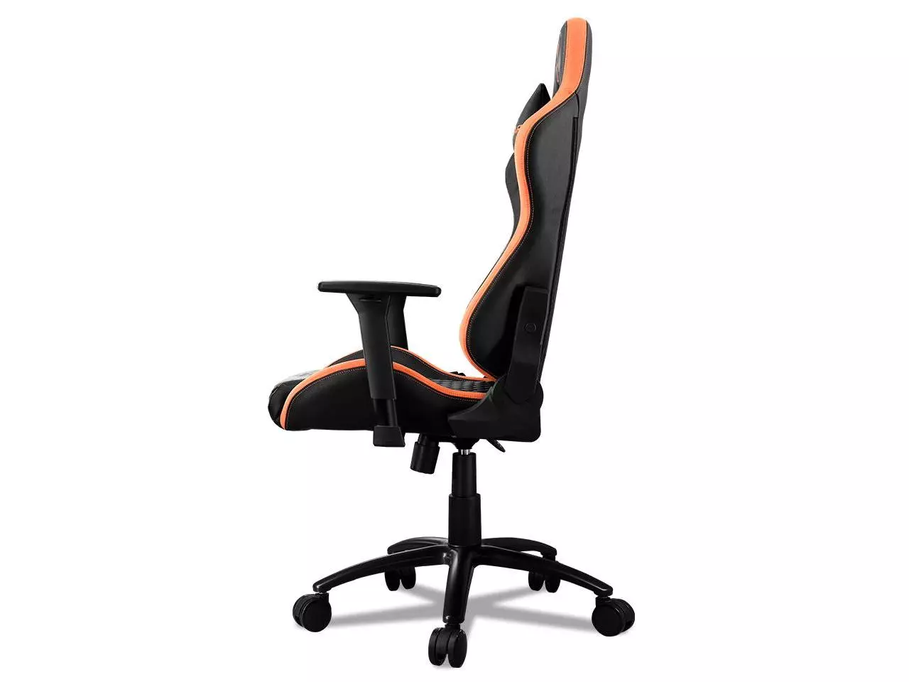 Cadeira de escritório Cougar Armor Titan Pro gamer ergonômica preto e  laranja com estofado de couro