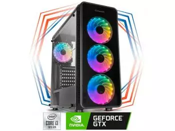 PC Gamer Blaze Light Intel Edition (Intel Core i3-10100F, 8GB DDR4-2666, Intel H510, 240GB SSD, GeForce GTX 1660Ti 6GB, 500W 80 PLUS)