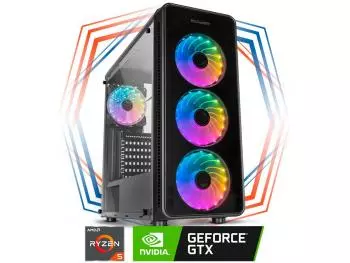 PC Gamer Blaze Robust AMD Edition (AMD Ryzen 5 5600, 16GB DDR4-2666, AMD A520, 480GB SSD, GeForce GTX 1660Ti 6GB, 500W 80 PLUS)