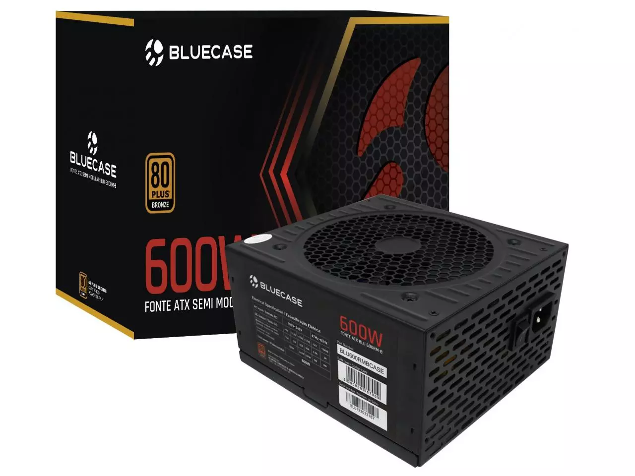 Fonte Gamemax 600w Gm600 80 Plus Bronze - Lacrada - R$ 440