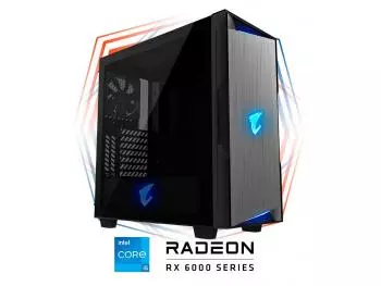 PC Gamer Bullet III Light Intel Edition (Intel Core i5-12400F Six-Core, 8GB DDR4-2666, Intel H610, 500GB SSD NVMe, AMD Radeon RX 6600 XT 8GB, 650W 80 PLUS)
