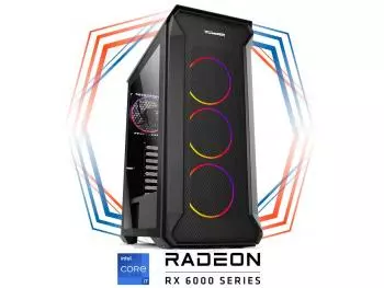 PC Gamer Sharkoon II Robust Intel Edition (Intel Core i7-12700F, 32GB (2x16gb) DDR4-3200, Intel B660, 480GB SSD SATA, Radeon RX 6800 XT 16GB, 650W 80 PLUS)