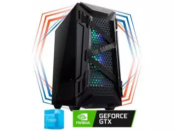 PC Gamer Genisys IV Lite - Intel i3 Edition (Intel Core i3-12100F 4-Core, 8GB DDR4-2666, 500GB SSD NVMe, GeForce GTX 1650 4GB)