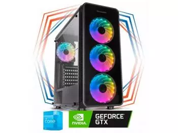 PC Gamer Velztorm III Light Intel Edition (Intel Core i3-12100F, 8GB DDR4-2666, Intel H610, 240GB SSD, GeForce GTX 1660 6GB, 500W 80 PLUS)