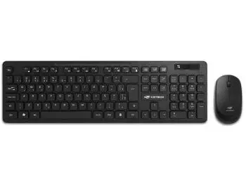 Kit Teclado e Mouse C3Tech K-W20BK Wireless