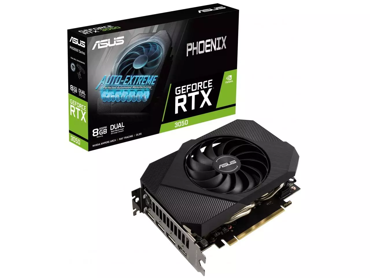 Placa de Vídeo ASUS GeForce RTX 3050 Phoenix 8GB GDDR6 128-bit PCI-E 4.0 x16