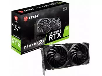 Placa de Vídeo MSI GeForce RTX 3070 Ventus 2X OC 8GB GDDR6 256-bit PCI-E 4.0 x16