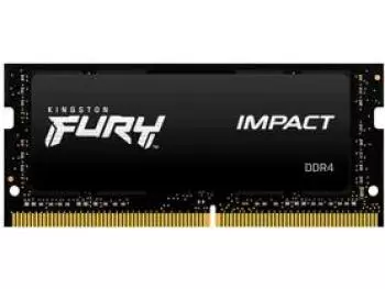 Memória Notebook Kingston Fury Impact Black 8GB DDR4 SO-DIMM 3200MHz 1.2V	