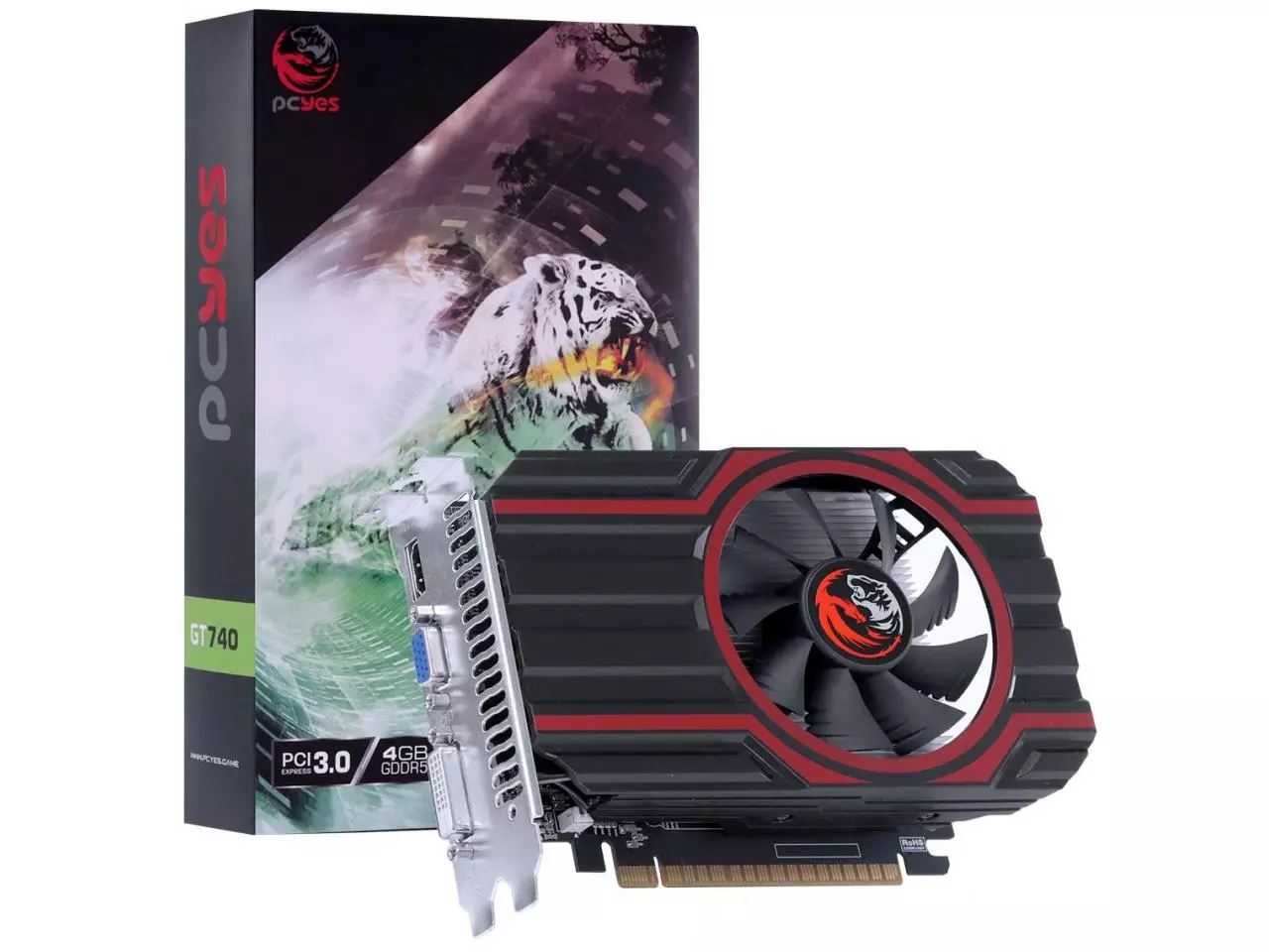 Placa de Vídeo AFOX GeForce GT 740 4GB GDDR5 128-bit PCI-E 3.0 x16 —  HARDSTORE Informática - Loja de Informática e PC Gamer em Porto Alegre e  Caxias do Sul