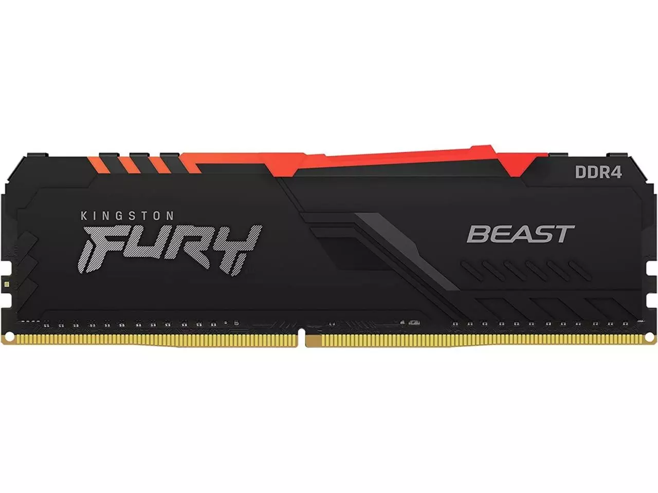 Memória RAM DDR4 Kingston 3200 MHz 8 GB Fury Beast RGB KF432C16BBA/8 - Preto