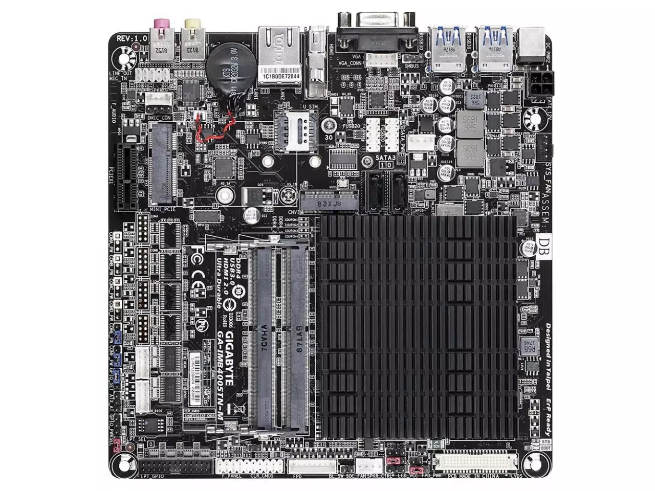 Placa Mãe Gigabyte IMB4005TN-M (2.70GHz, Dual-Core) Celeron Mini ITX