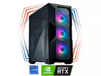 PC Gamer Carnage IX Light Intel Edition (Intel Core i7-12700F, 16GB (2x8gb) DDR4-2666, Intel H610, 480GB SSD, GeForce RTX 3070Ti 8GB, 650W 80PLUS)