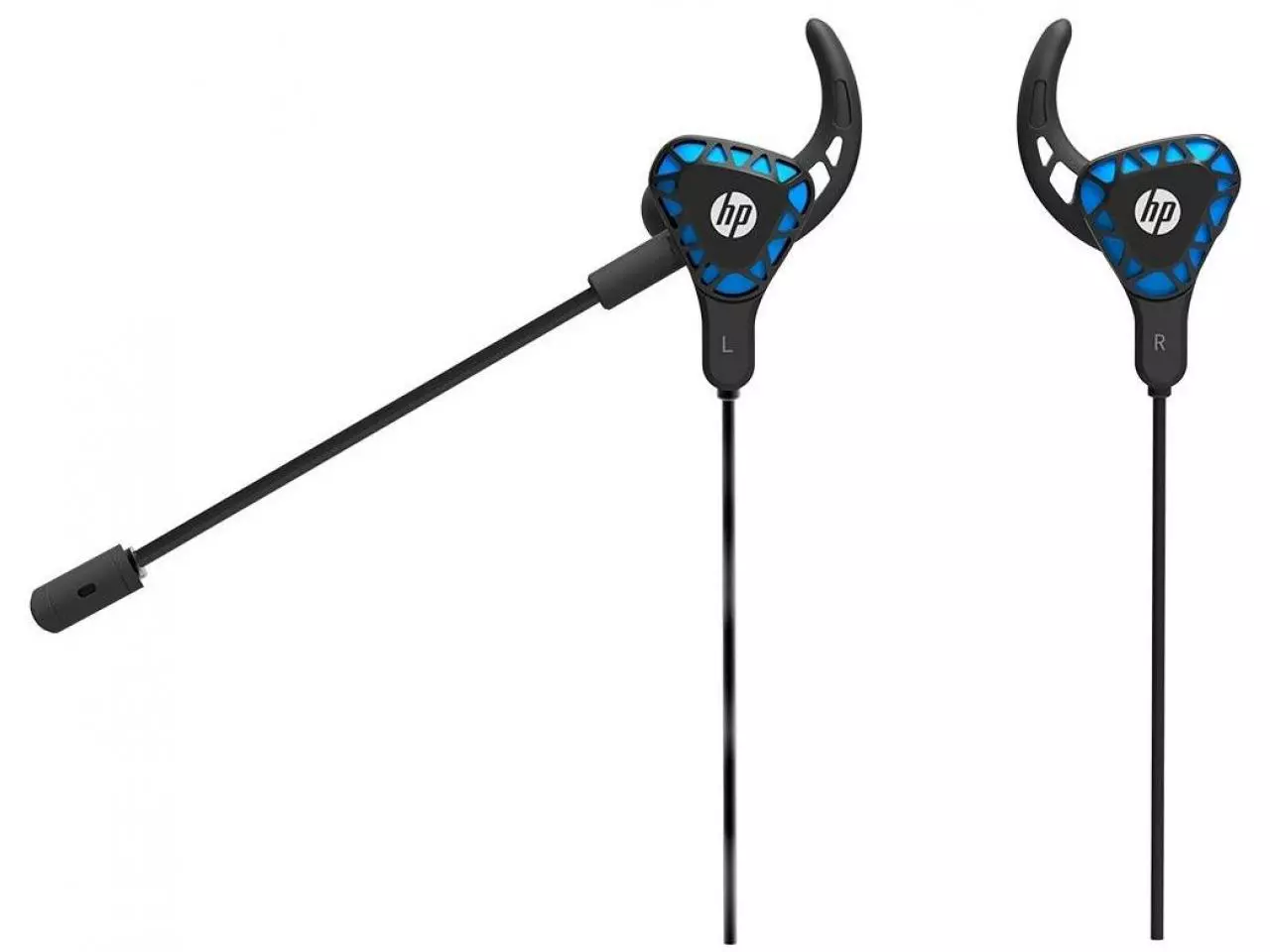 Fone de ouvido HP H150 Intra Game P2 c/ Microfone Preto