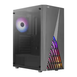 Gabinete Aerocool Delta G RGB, Lateral em Vidro Temperado, Mid Tower Black