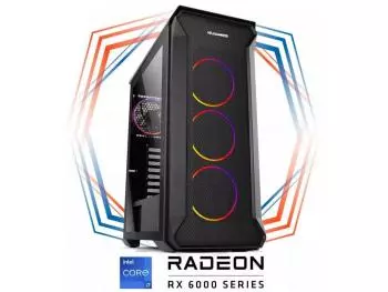 PC Gamer Sharkoon III Robust Intel Edition (Intel Core i7-13700F, 32GB (2x16gb) DDR4-3200, Intel B660, 960GB SSD, Radeon RX 6800 XT 16GB, 650W 80 PLUS)