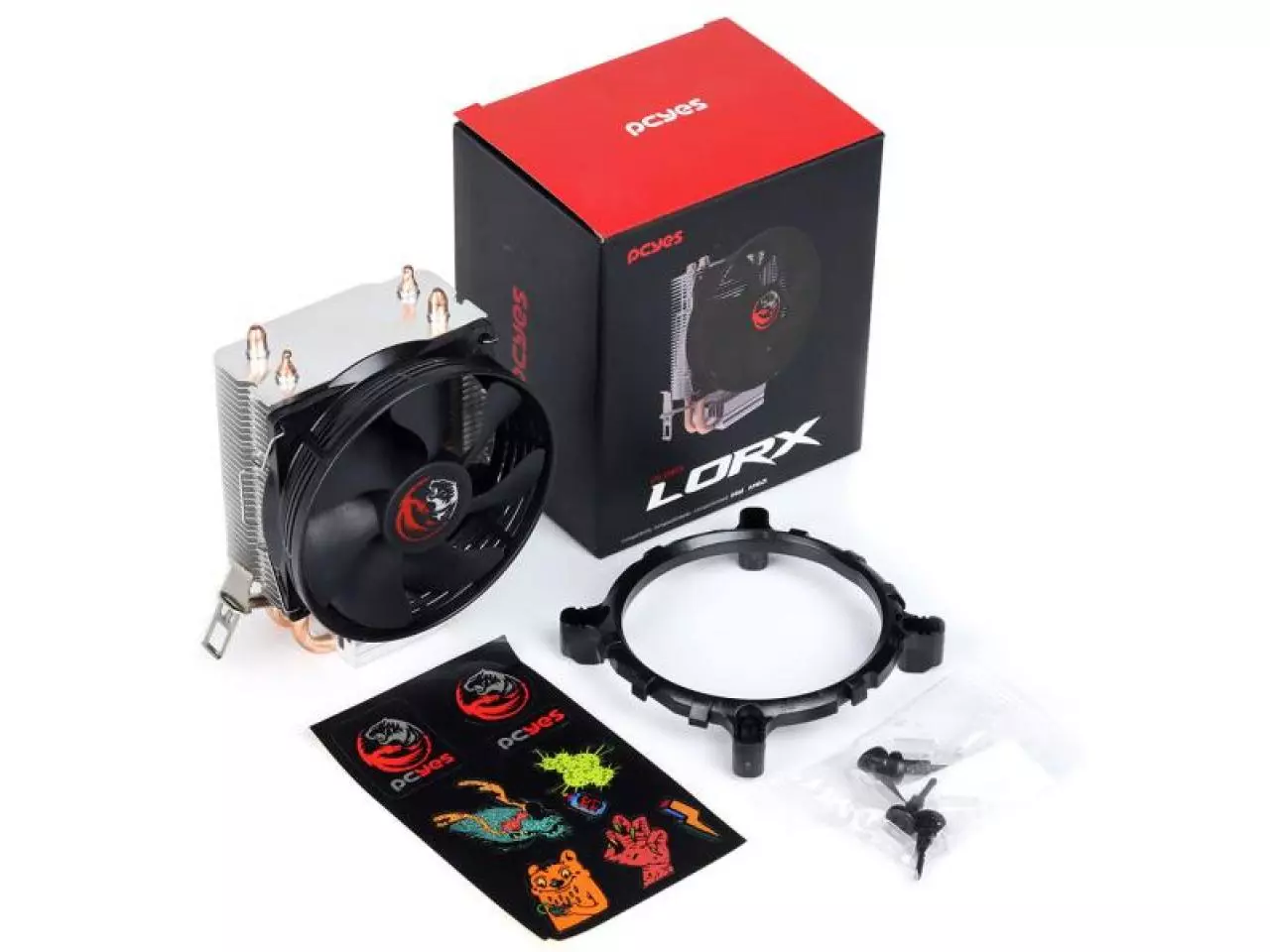 Cooler PCYES LORX Rainbow - Para Processador Intel/AMD | LED Colorido 95W TDP