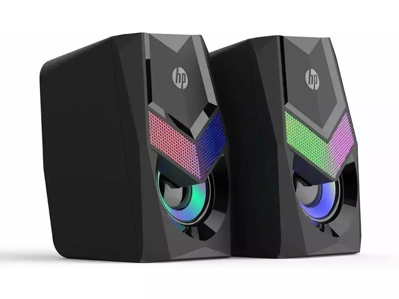 Caixa de som Pc Gamer Com Luz RGB Estéreo 2.0 Para Computador