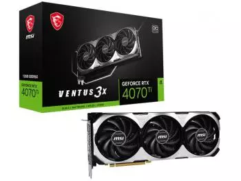 Placa de Vídeo MSI GeForce RTX 4070Ti Ventus 3X OC 12GB GDDR6X 192-bit PCI-E 4.0 x16