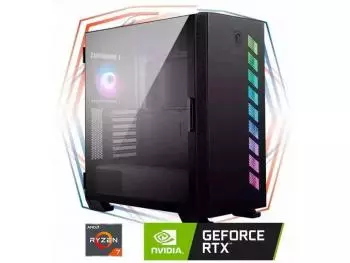PC Gamer Carnage XI Professional - AMD R7 Edition (AMD Ryzen 7 7700X, 32GB (2x16GB) DDR5-5200, 1TB NVMe SSD, GeForce RTX 4070Ti 12GB) + Water Cooler 240MM