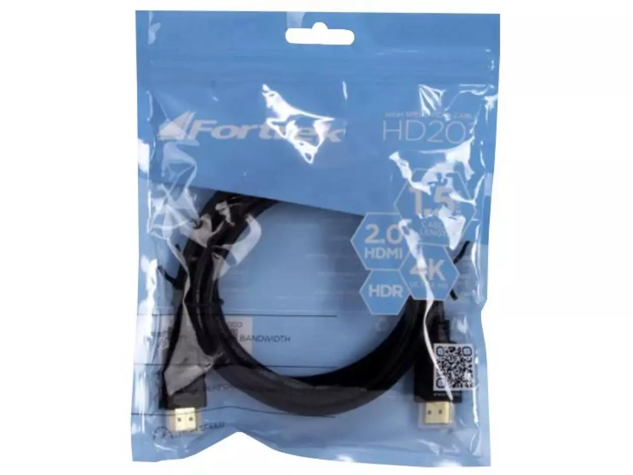 Cabo HDMI 1,5m v2.0 TV 3D/ULTRA HD 4K - Fortrek