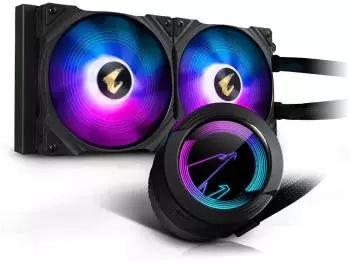 WaterCooler Gigabyte Aorus Waterforce 280, ARGB, 280mm, com Display, Intel/AMD