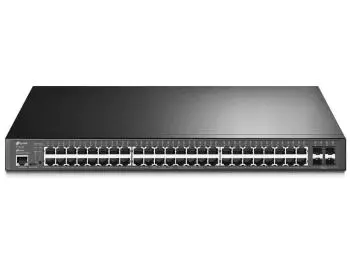 Switch TP-Link 48-Portas PoE+ Gerenciável Jetstream L2+ Gigabit + 4 Slots SFP TL-SG3452P