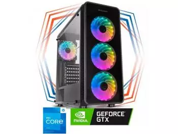 PC Gamer Blaze III Robust Intel Edition (Intel Core i5-13400F, 16GB (2x8GB) DDR4-3200, Intel H610, 500GB SSD NVMe, GeForce GTX 1660Ti 6GB, 500W 80 PLUS)