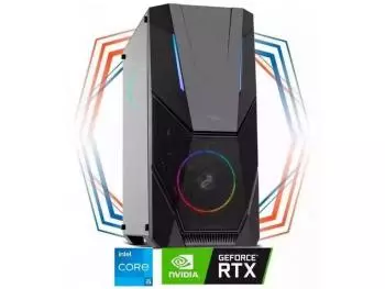 PC Gamer Nox Inifinity II Robust Intel Edition (Intel Core i5-13400F Six-Core, 16GB (2x8GB) DDR4-2666, Intel H610, 500GB SSD NVMe, Geforce RTX 3060Ti 8GB, 600W 80 PLUS)