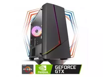 PC Gamer Genisys VI Lite - AMD Edition (AMD Ryzen 5 5600X 6-Core, 8GB DDR4-3200, 500GB SSD NVMe, GeForce GTX 1650 4GB)