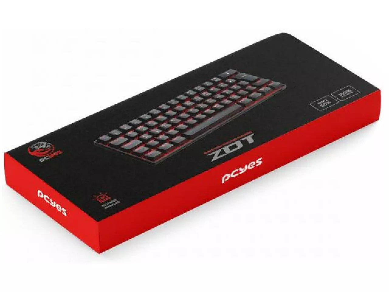 Teclado Zot Compacto Mecânico rgb Anti-Ghosting ABNT2 pcyes para