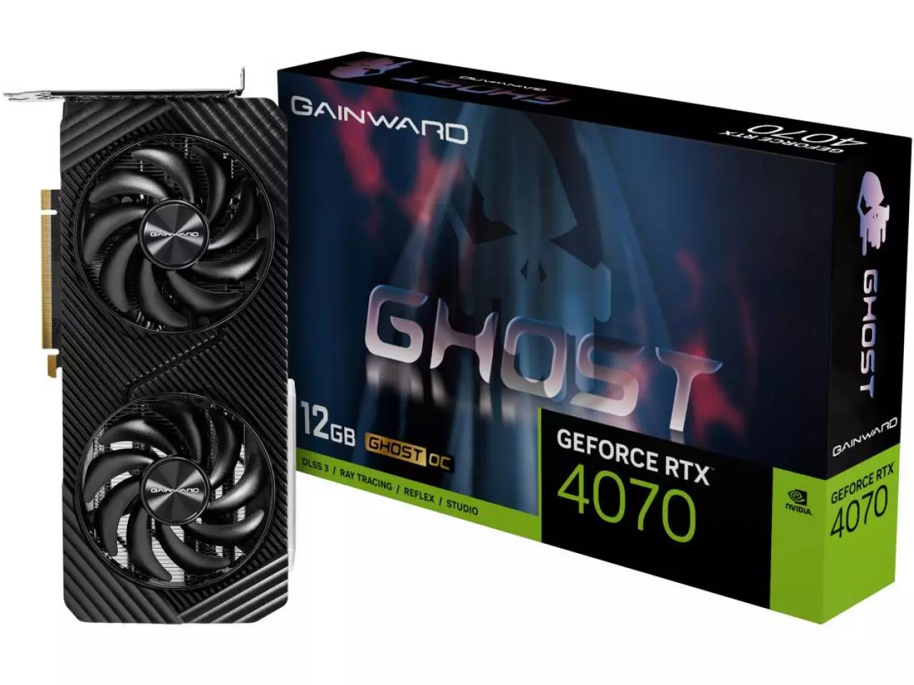 Placa de Vídeo Gainward GeForce RTX 4070 Ghost OC 12GB GDDR6X 192-bit PCI-E 4.0 x16