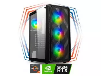 PC Gamer Elektra Professional - AMD R7 Edition (AMD Ryzen 7 7700X, 32GB (2x16GB) DDR5-5200, 1TB NVMe SSD, GeForce RTX 4070 12GB)