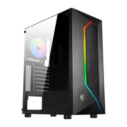 Gabinete MSI MAG Vampiric 100R RGB, Lateral em Vidro Temperado, 1 Fans 120mm ARGB, Mid Tower Black