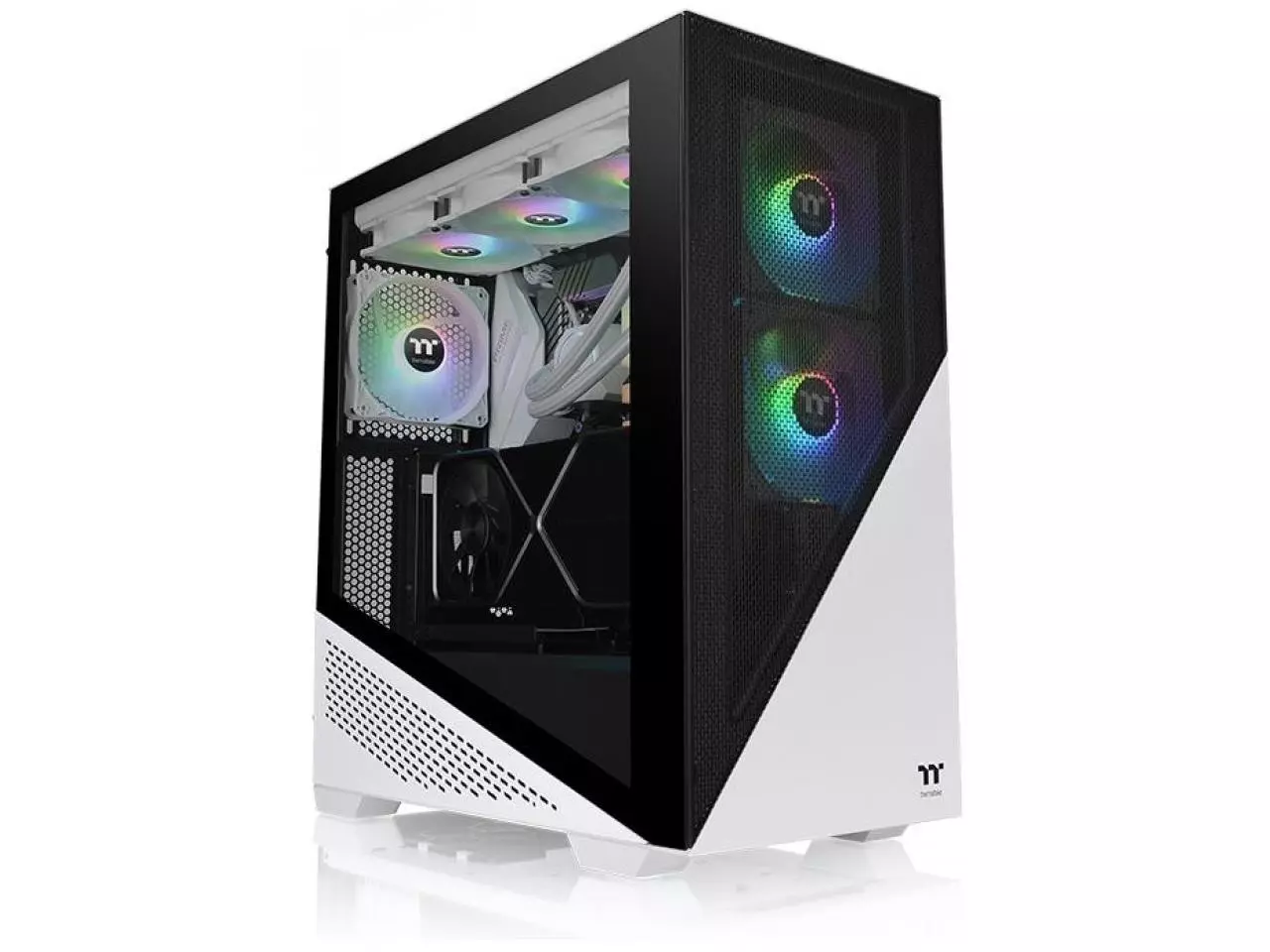 Gabinete Thermaltake Divider 370 TG Snow ARGB, Lateral em Vidro Temperado, Micro Tower White